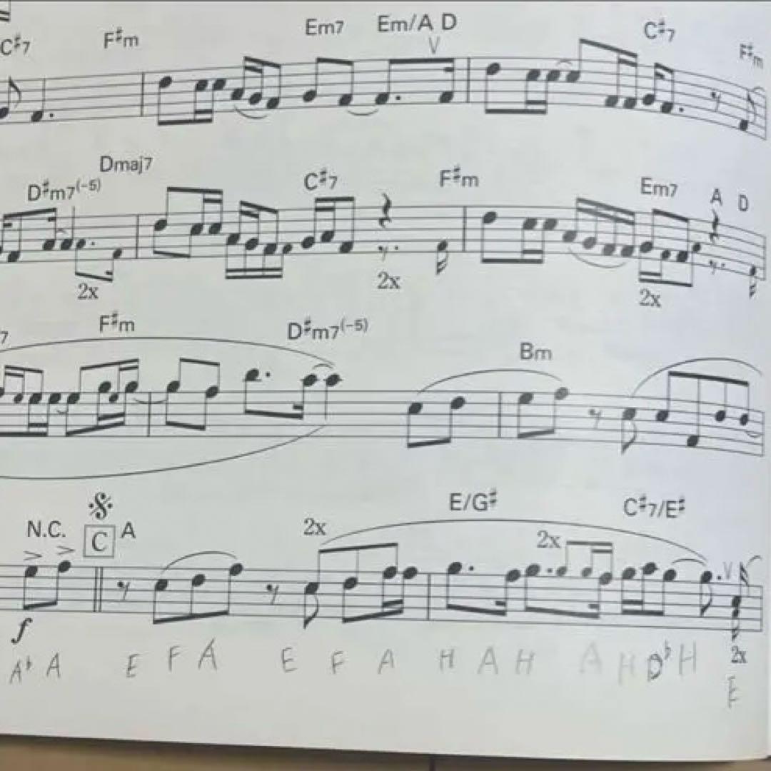 ユーフォニアム本体と楽譜・スタンドセット