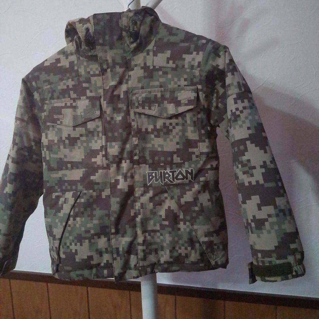 BURTON 迷彩 スノーボードウェアセット キッズウエア上下