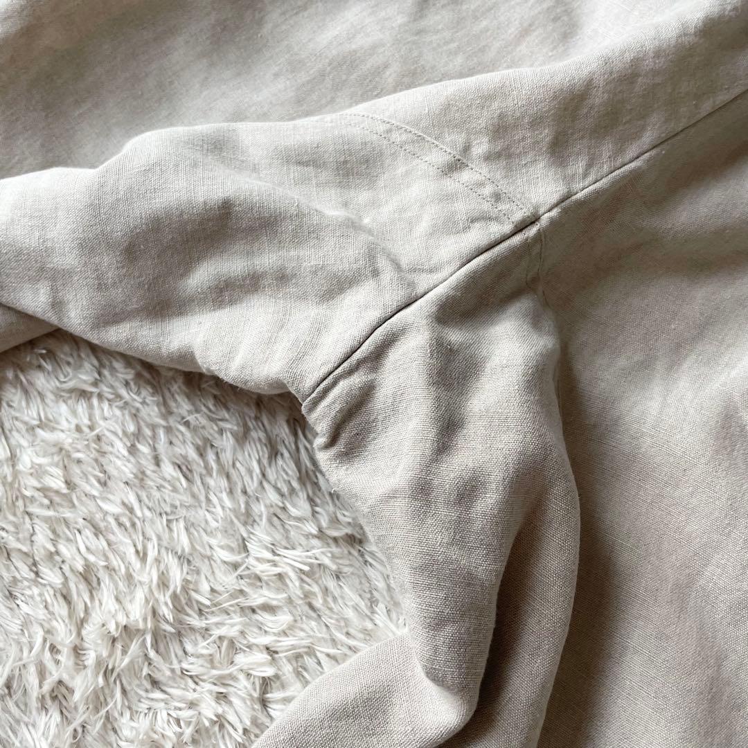 45R 美品 リネンシャンブレー馬比古 2 ベージュ