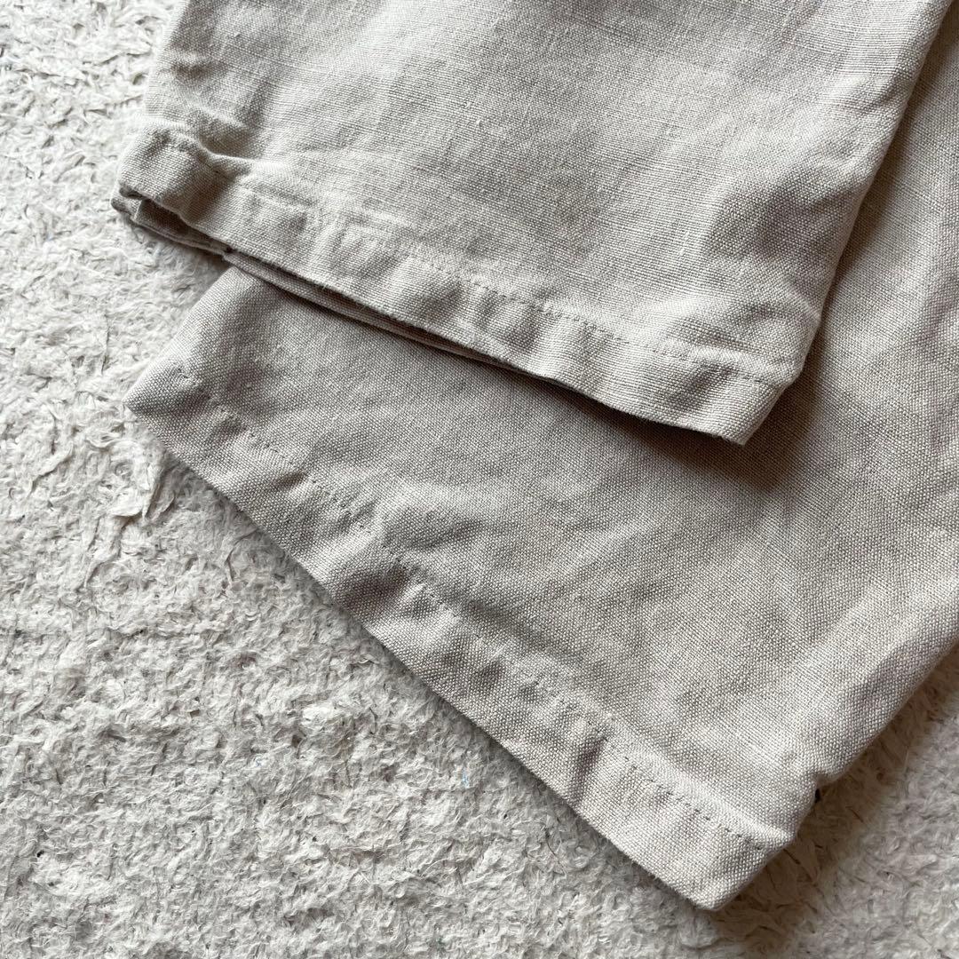 45R 美品 リネンシャンブレー馬比古 2 ベージュ