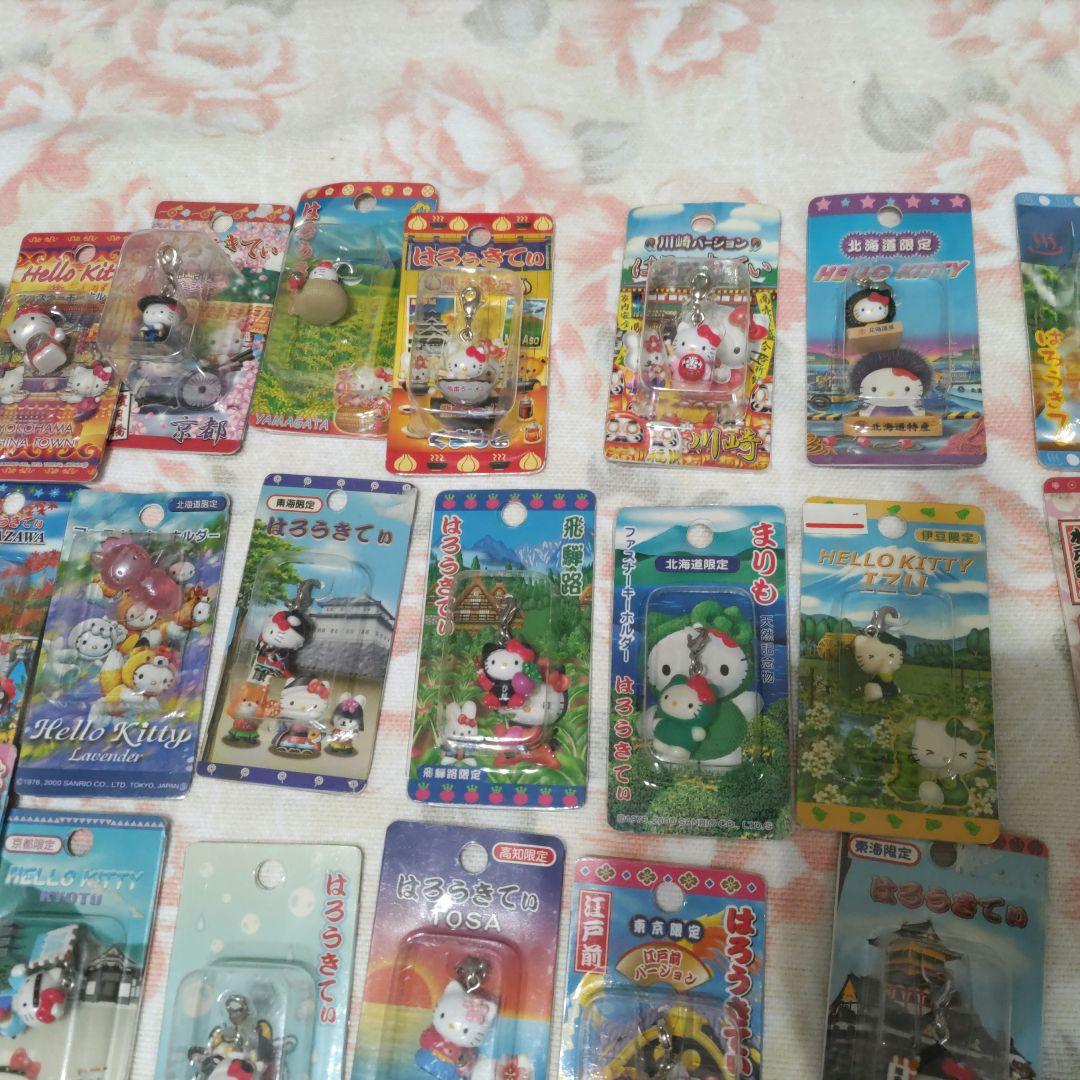 ご当地ハローキティ根付　ファスナーチャームマスコット62点