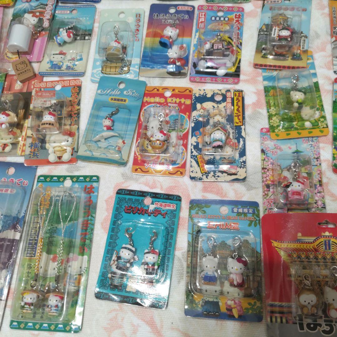 ご当地ハローキティ根付　ファスナーチャームマスコット62点