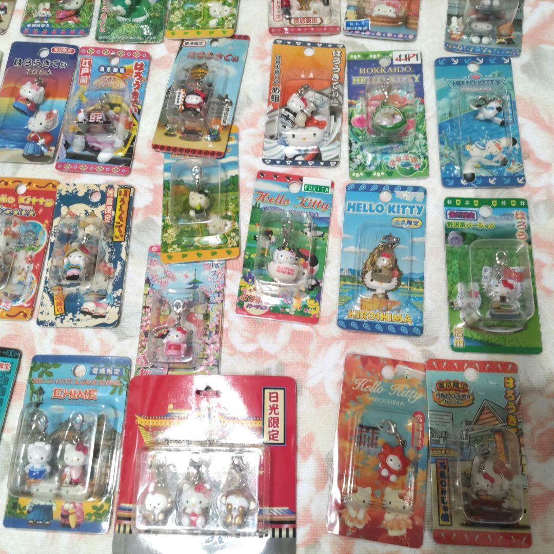 ご当地ハローキティ根付　ファスナーチャームマスコット62点