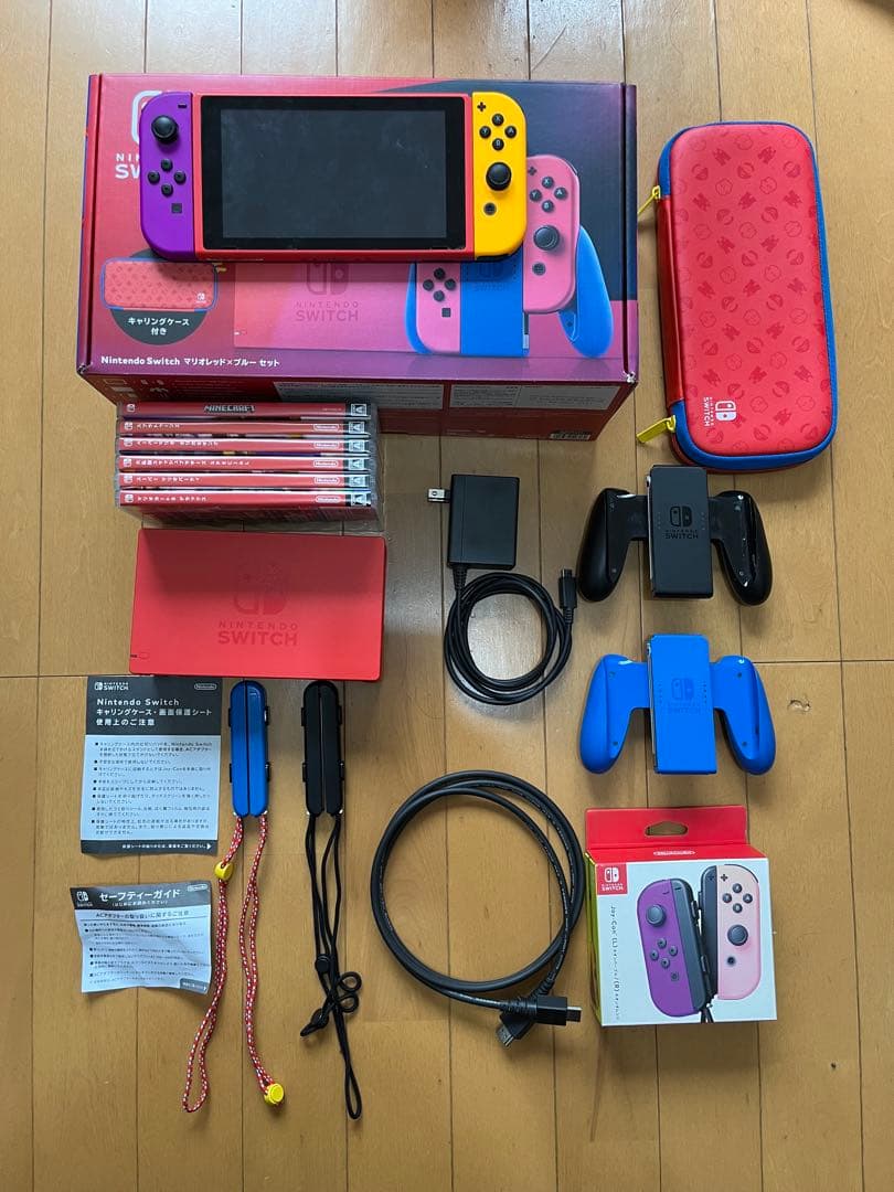 Nintendo Switch 本体 マリオカラー ソフト6本セット