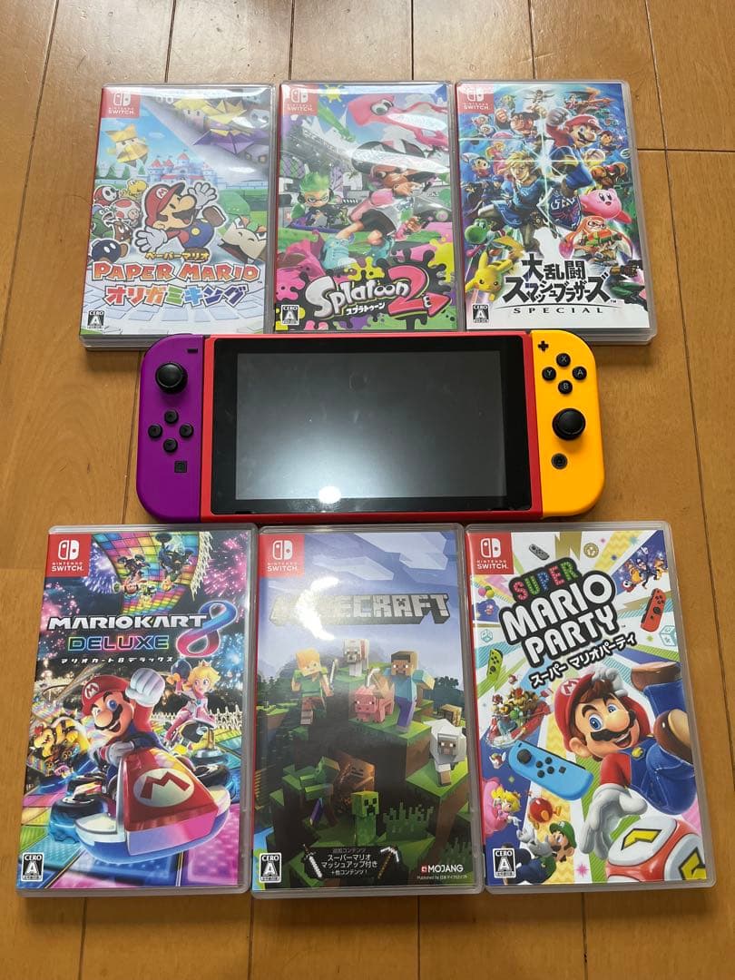 Nintendo Switch 本体 マリオカラー ソフト6本セット
