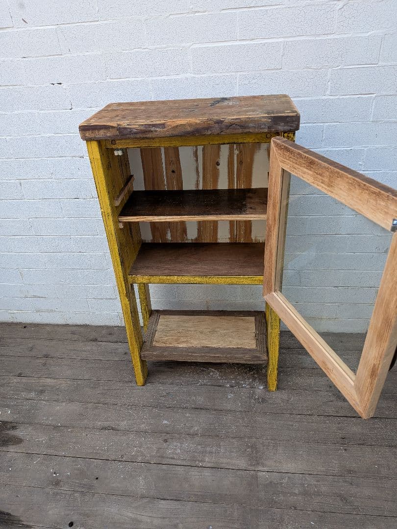 ★mao★　古材かざり棚　黄色