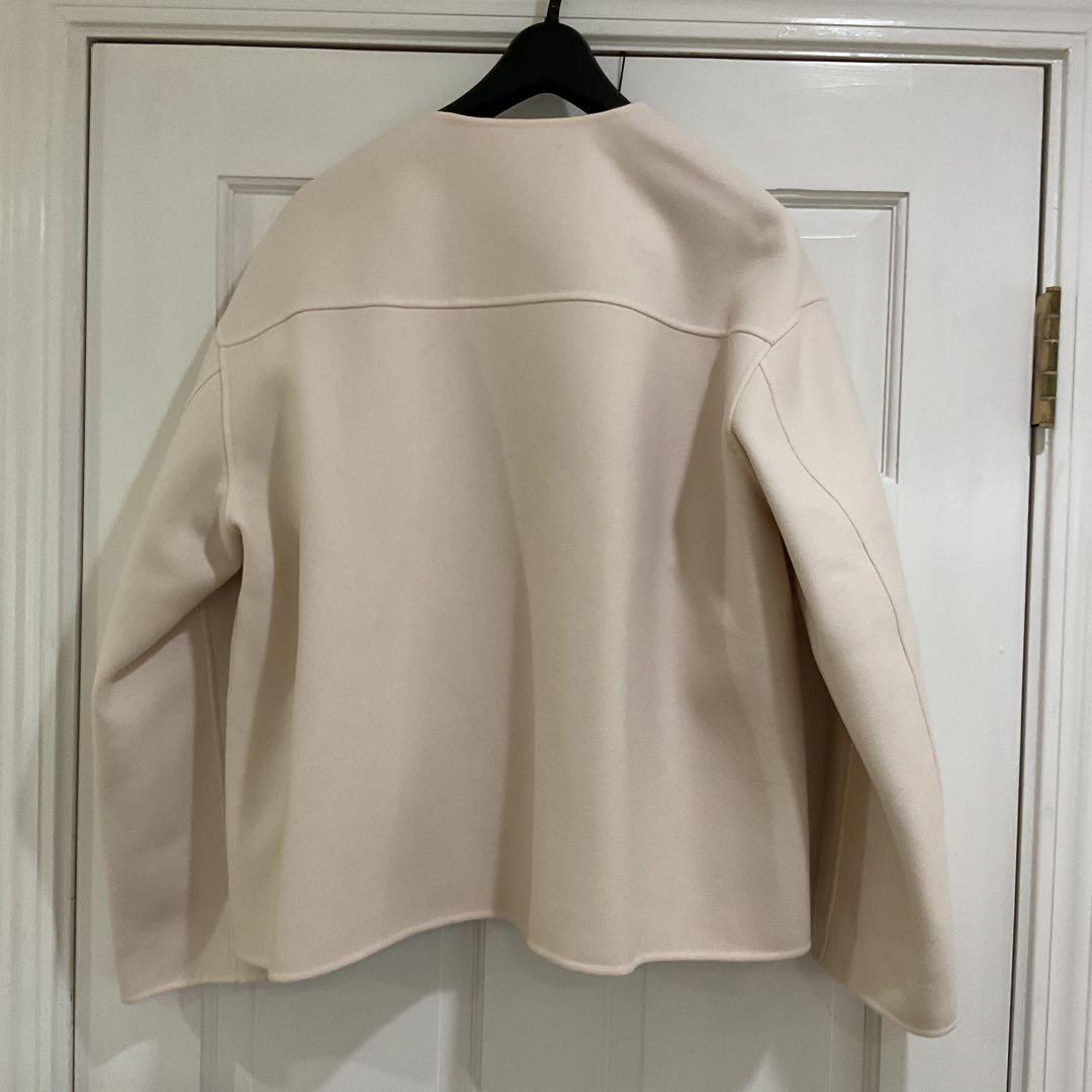 ドゥロワー　ウールメルトンリバージャケット　38 未使用品　drawer