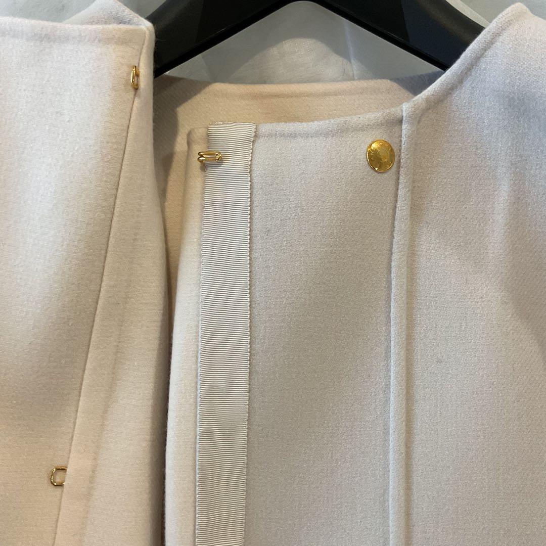 ドゥロワー　ウールメルトンリバージャケット　38 未使用品　drawer