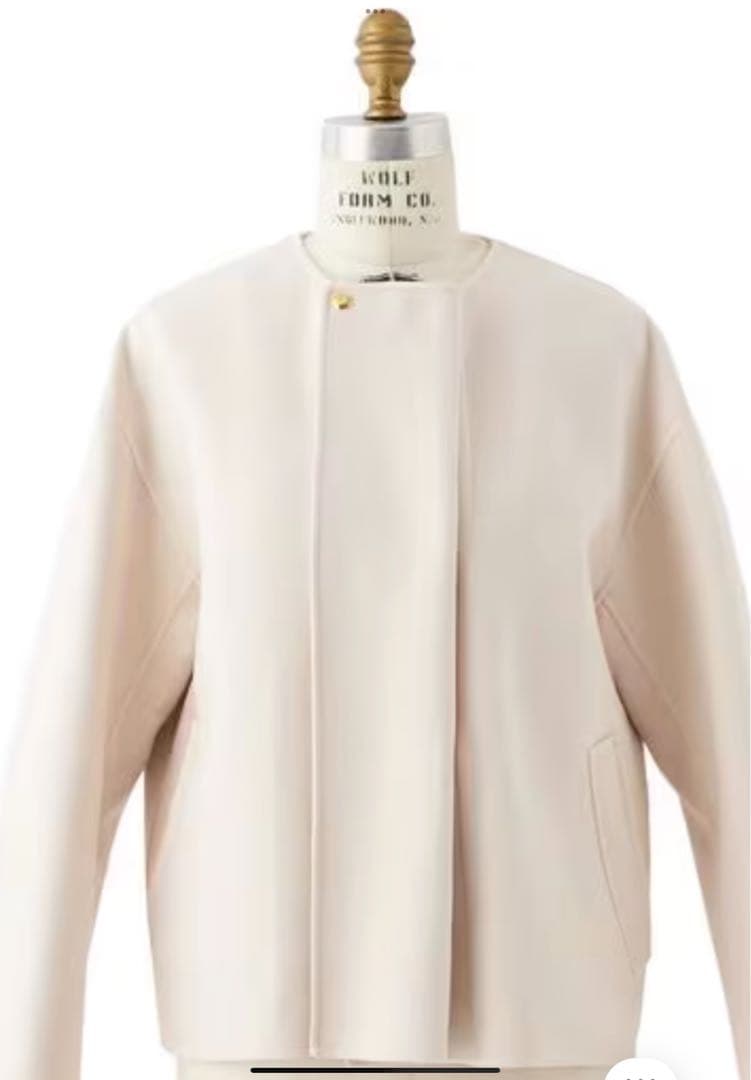 ドゥロワー　ウールメルトンリバージャケット　38 未使用品　drawer