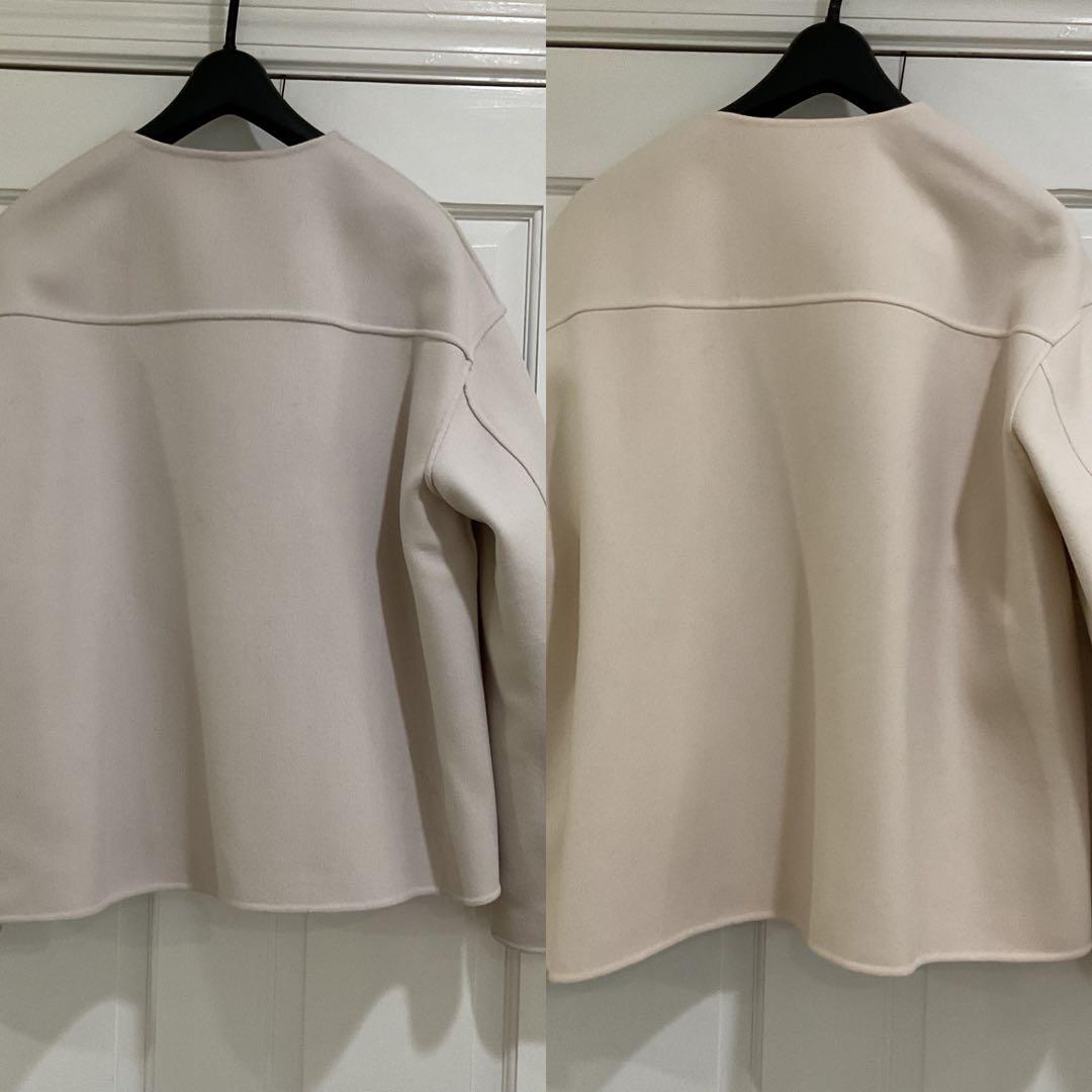 ドゥロワー　ウールメルトンリバージャケット　38 未使用品　drawer