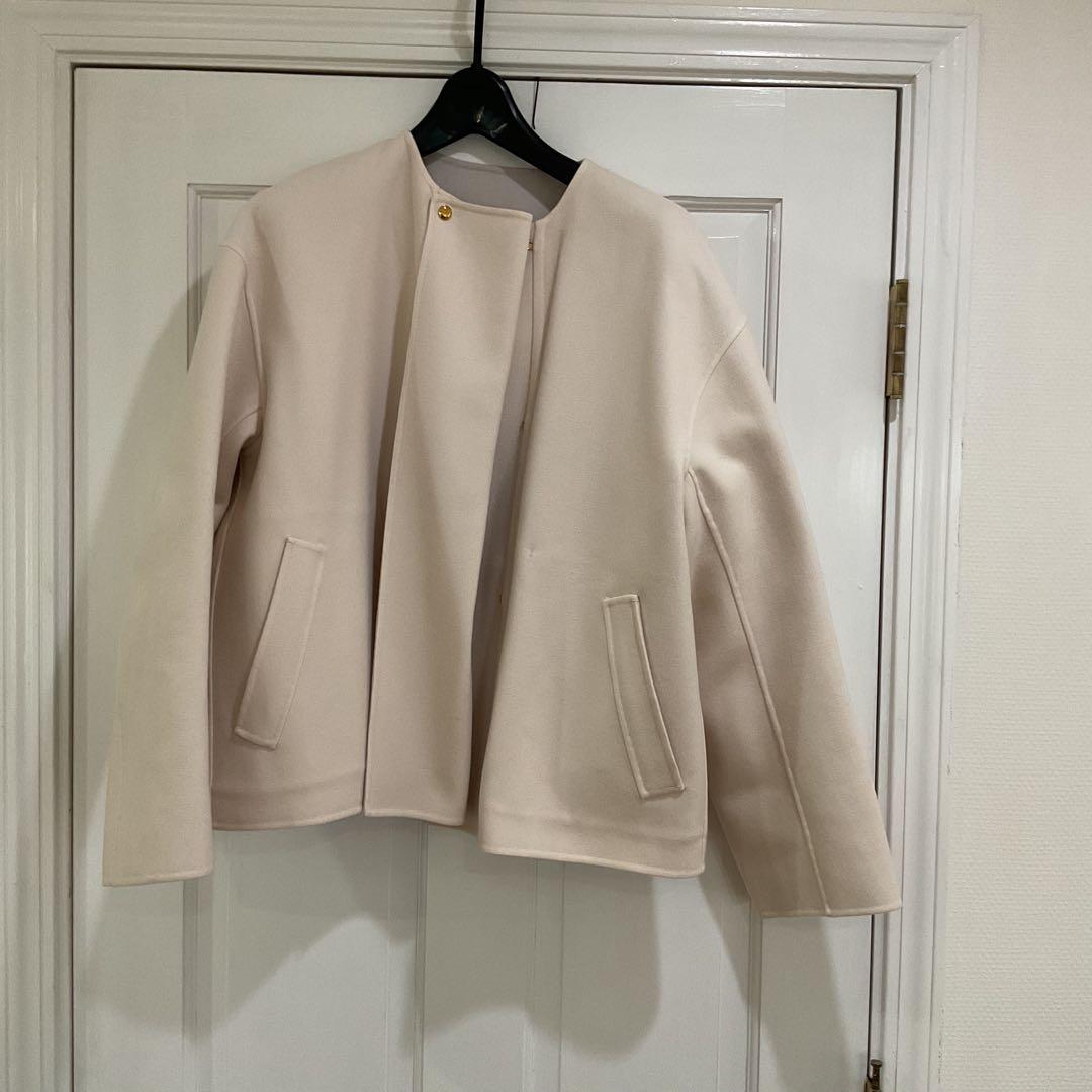 ドゥロワー　ウールメルトンリバージャケット　38 未使用品　drawer