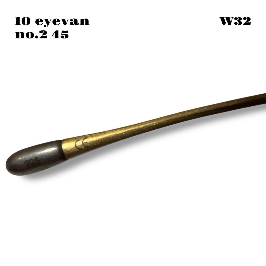 希少品！ 10 eyevan no.2 45 45 22 145 ゴールド 金銀