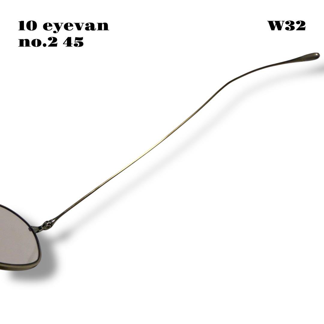 希少品！ 10 eyevan no.2 45 45 22 145 ゴールド 金銀