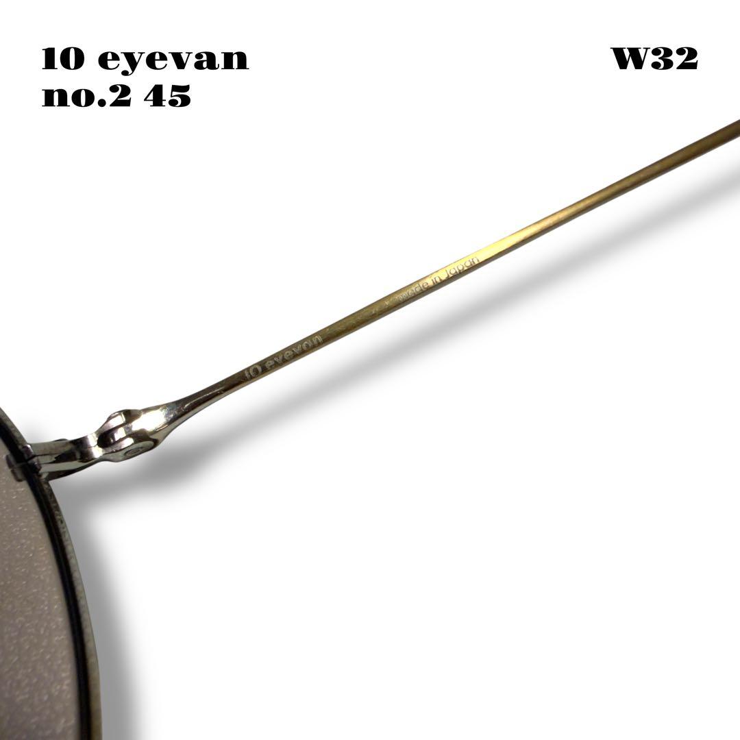 希少品！ 10 eyevan no.2 45 45 22 145 ゴールド 金銀