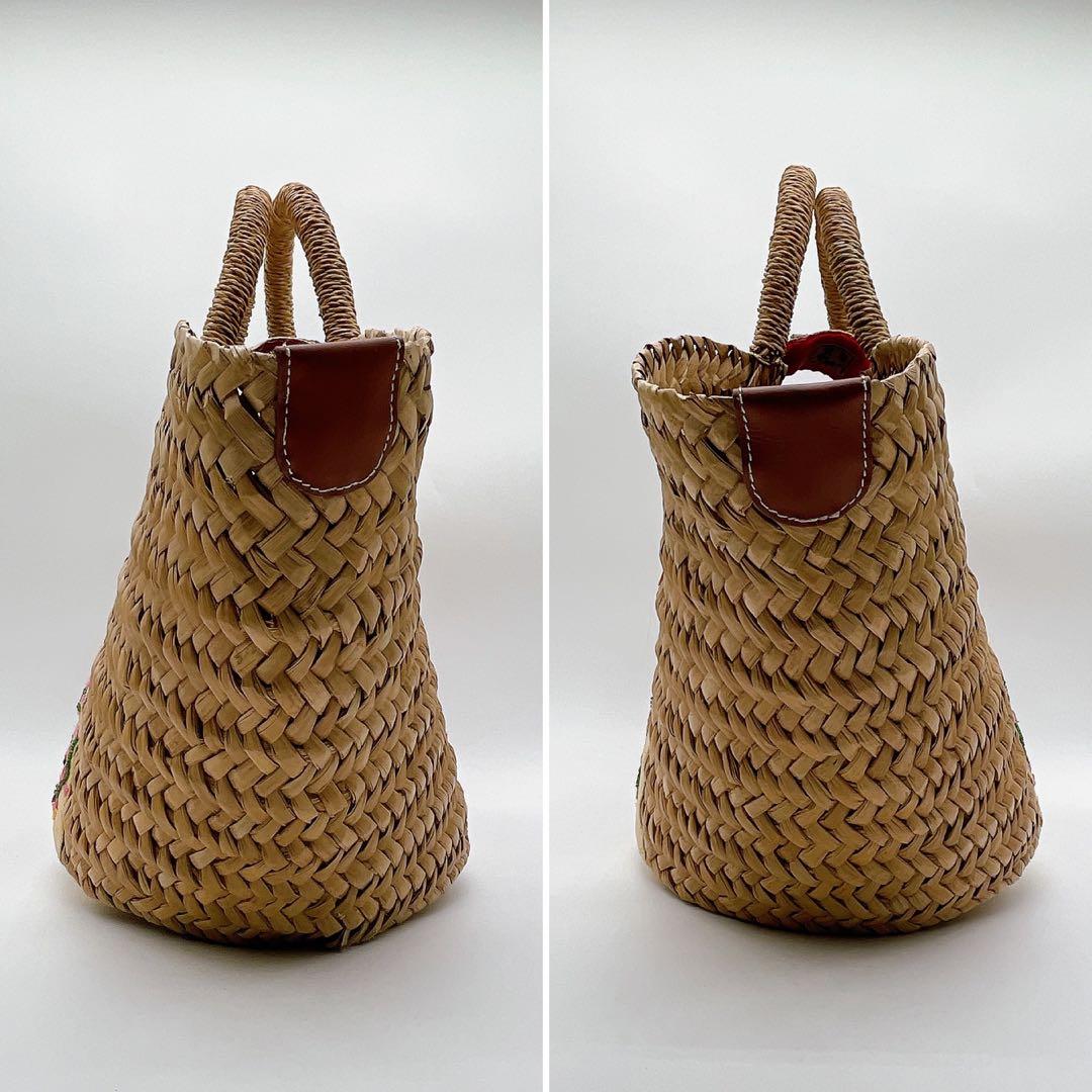 希少✨【ビームスボーイ】ディズニーコラボ カゴバッグ 刺繍ミッキーミニー35周年