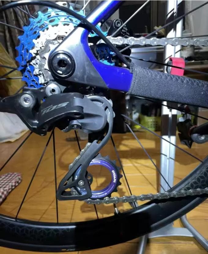 18T　偏心　プーリー　ディレイラー　ロード　MTB　自転車　シマノ