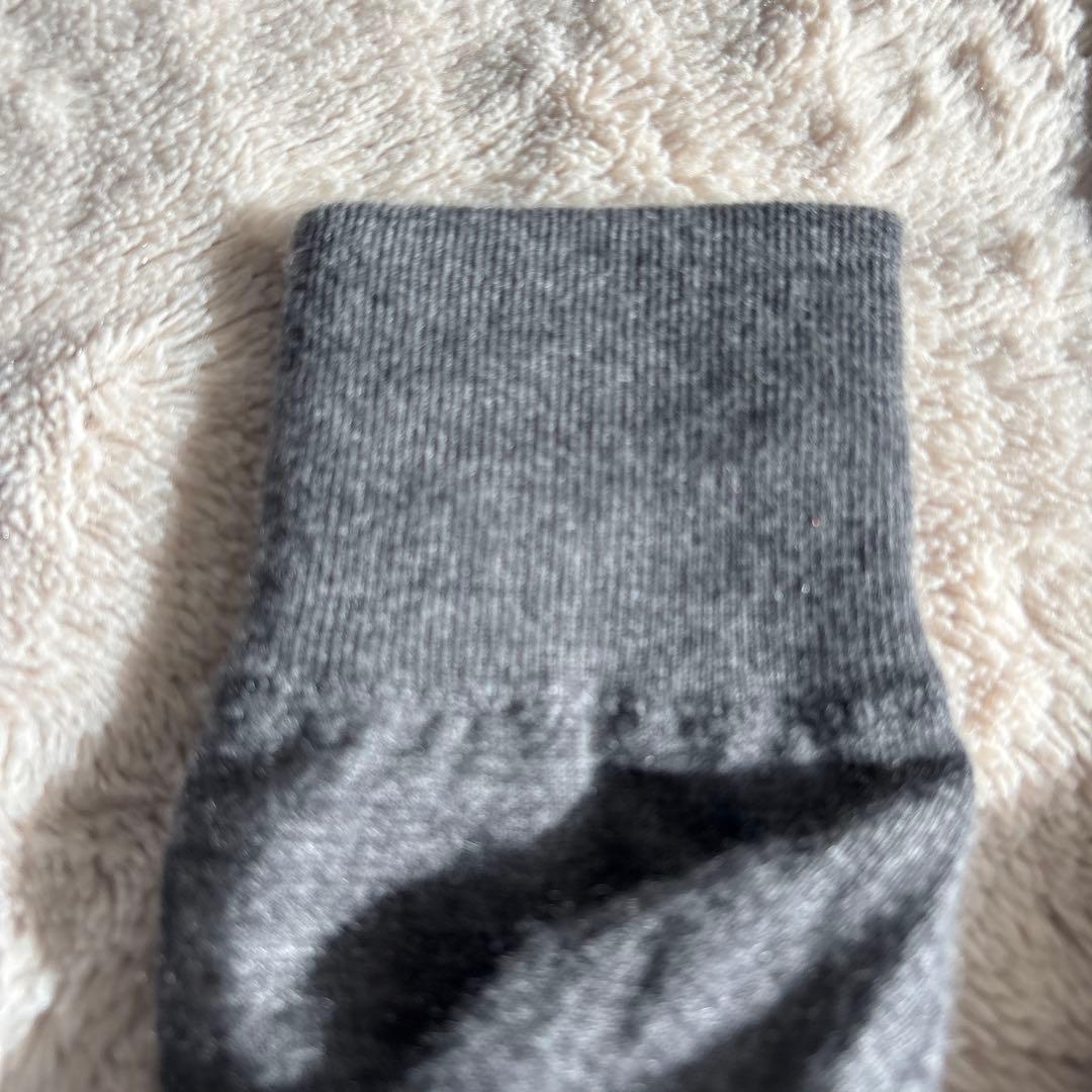 g/foreジーフォア グレー カシミヤ100%タートルハイネックニットサイズ２