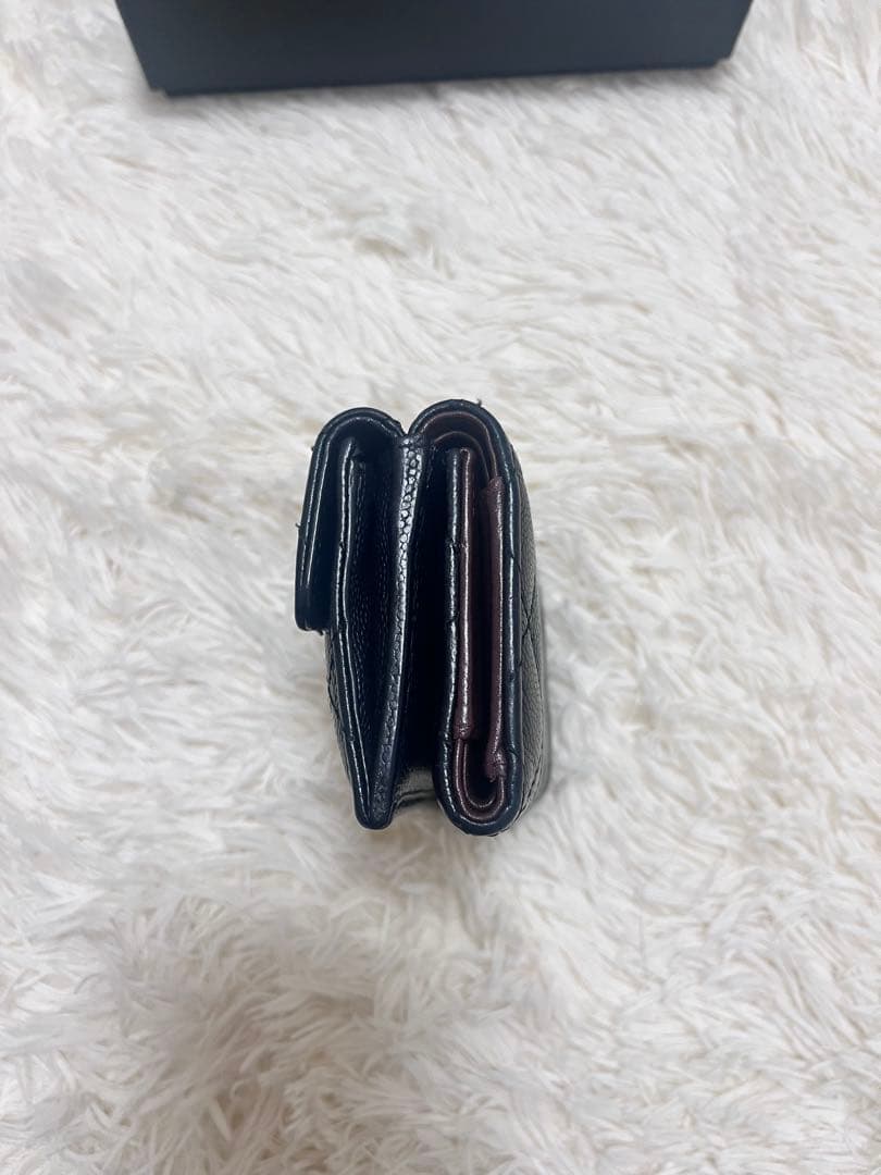 限定お値下げ CHANEL スモールフラップウォレット キャビアスキン