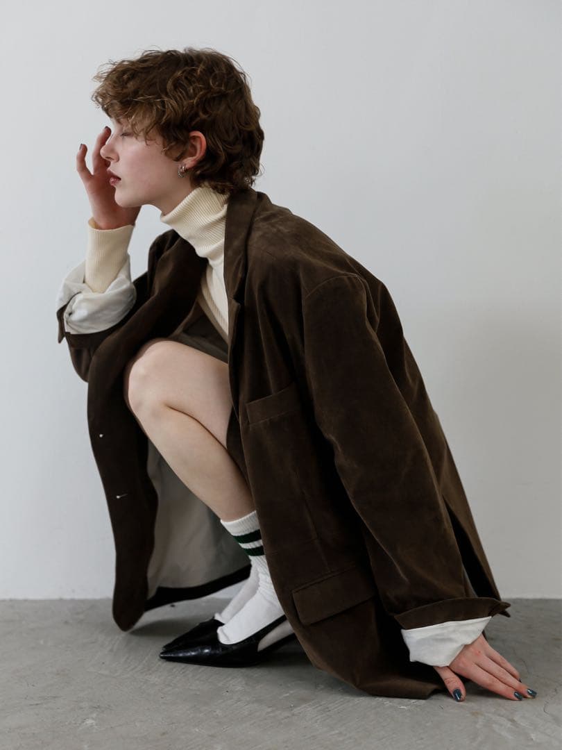 katrin tokyoスエードダッドジャケットsuede dad jacket