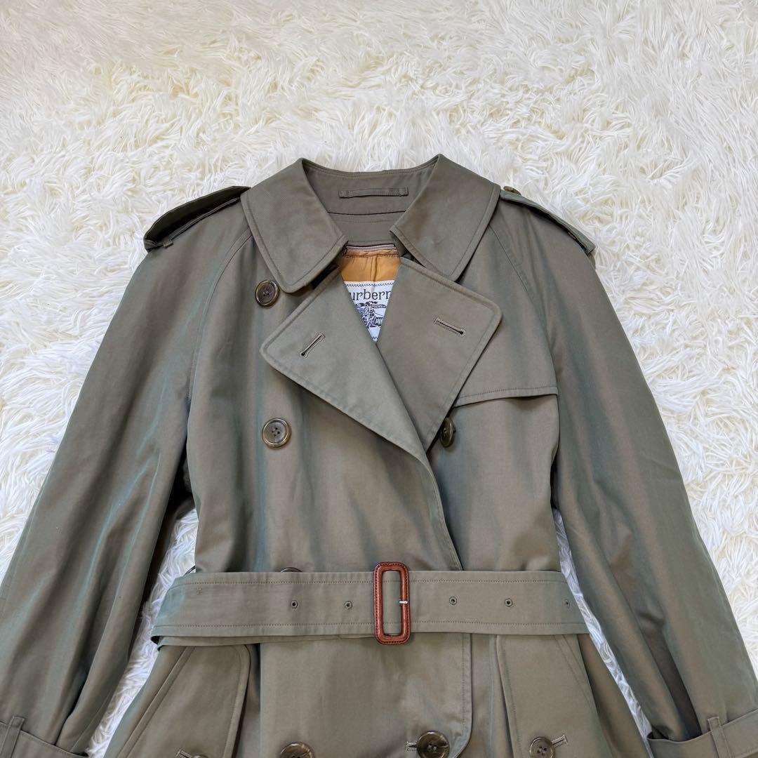 【美品】90s BURBERRY 白タグ ベルト ライナー付 トレンチコート