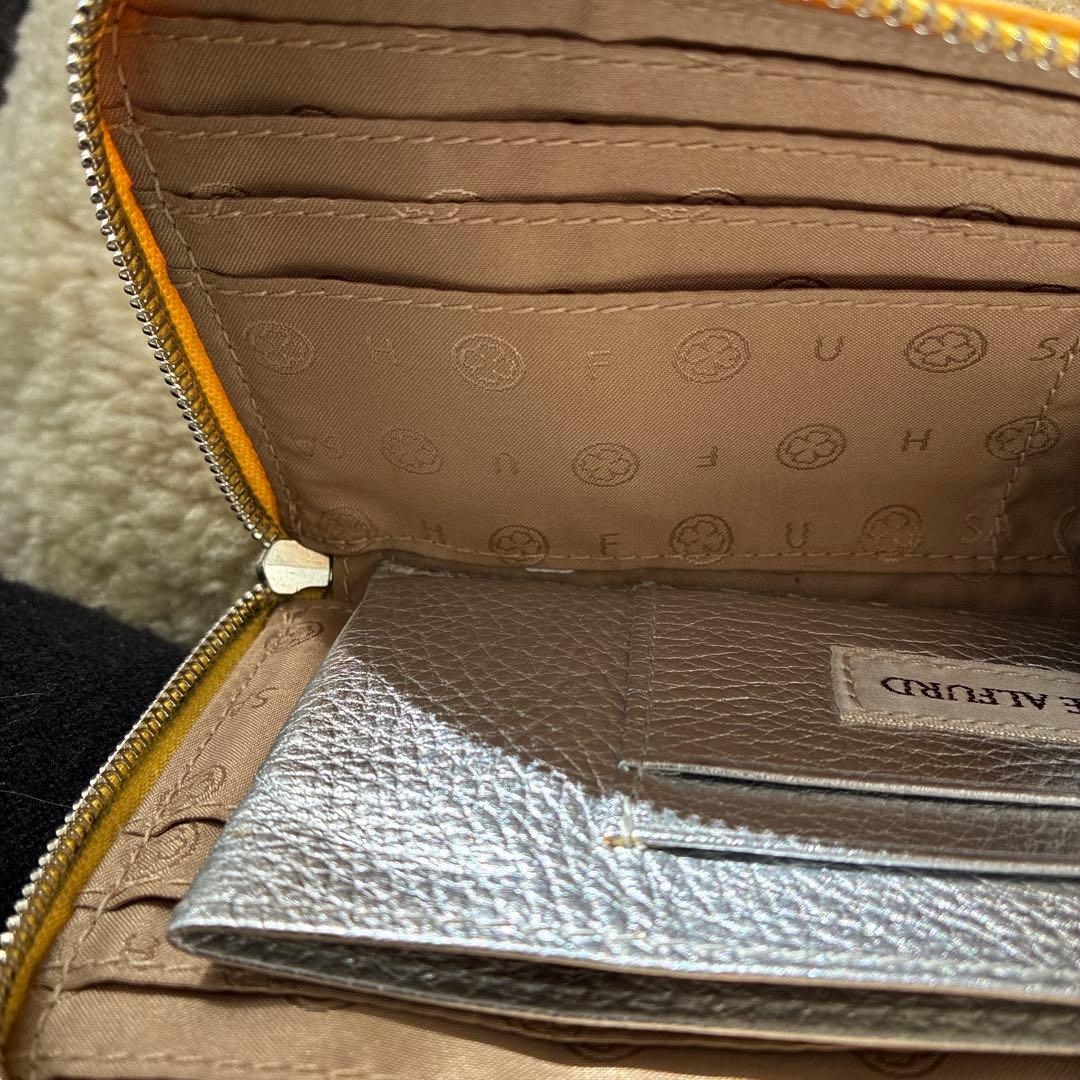 サロンドアルファード イエローL字長財布