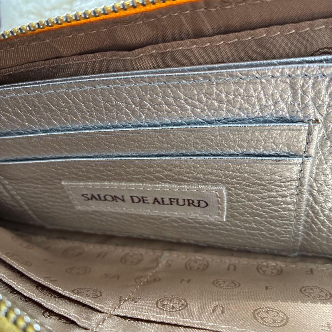 サロンドアルファード イエローL字長財布