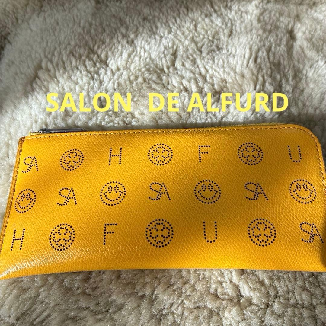 サロンドアルファード イエローL字長財布