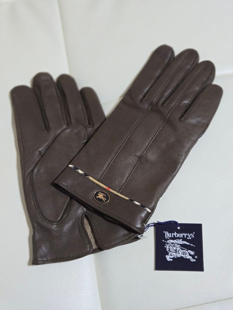 Burberrys ブラウン レザー手袋(りんこ)