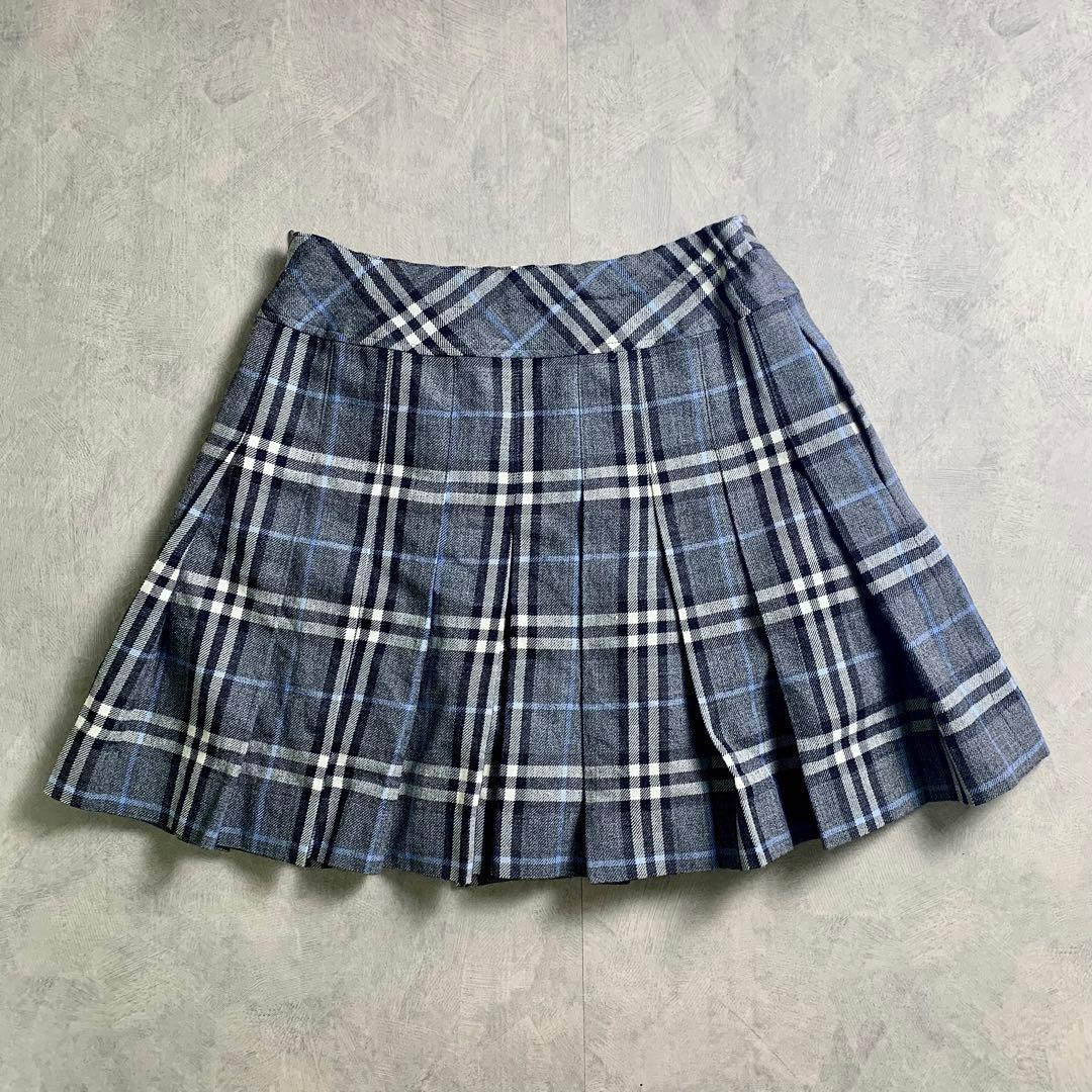 Burberry London ノバチェック　プリーツ ミニスカート
