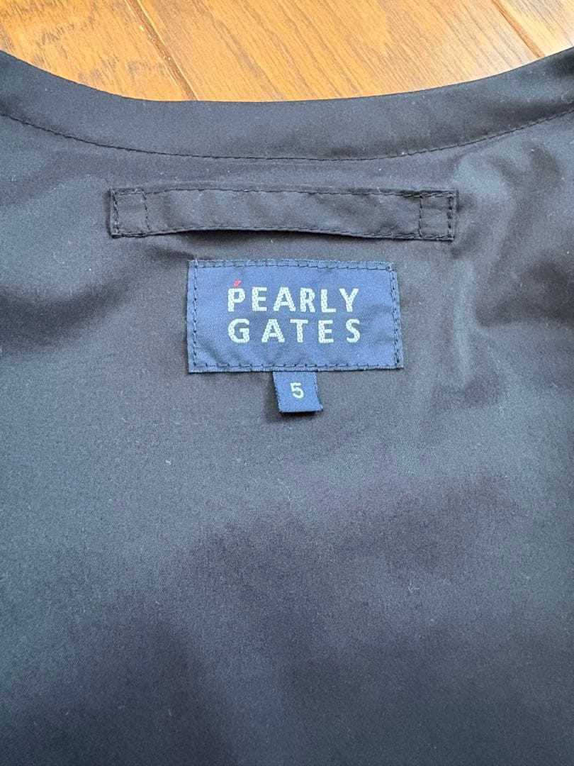 高級！パーリーゲイツPEARLYGATES ゴルフダウンジャケット　黒　サイズ5