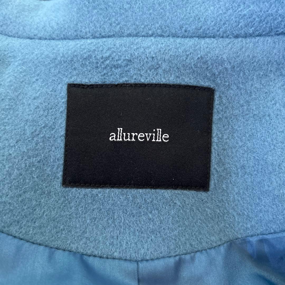 最終価格　アルアバイル　マンテコ　ダブルブレストコート ブルー　サイズ1