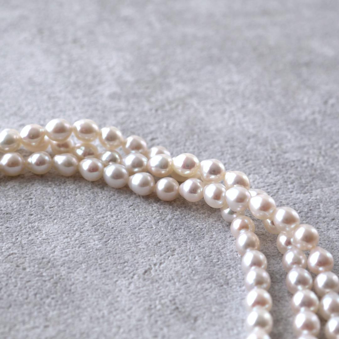 ゆうくまページ　ベビーパールロングネックレス