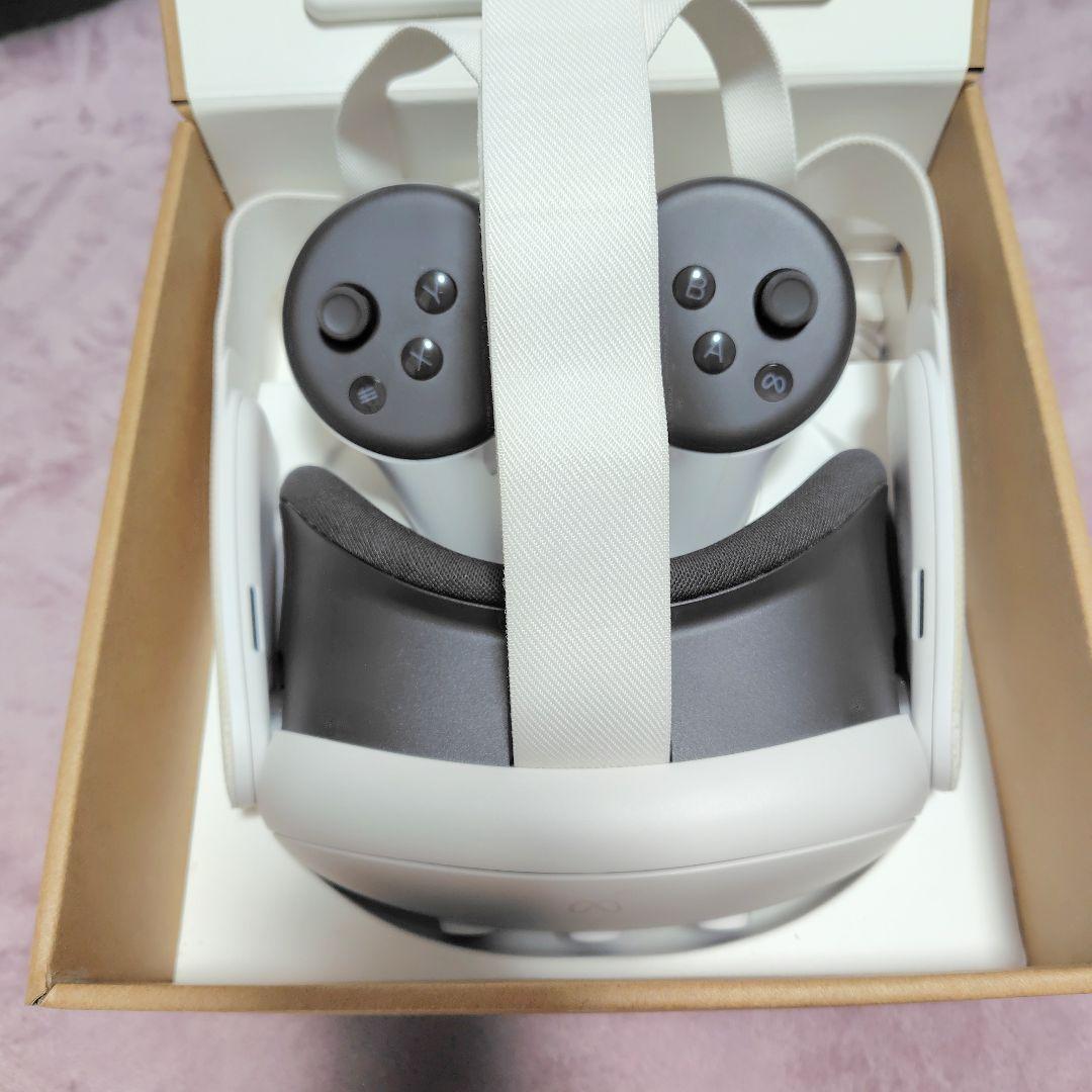  Quest 3 128GB ヘッドストラップ、フェイスパッド付き