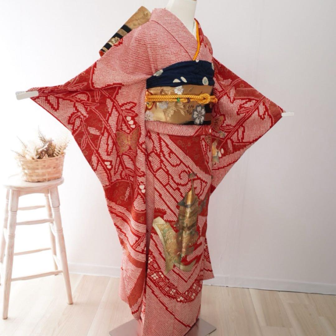 振袖　フルセット　5点セット381F すべて正絹