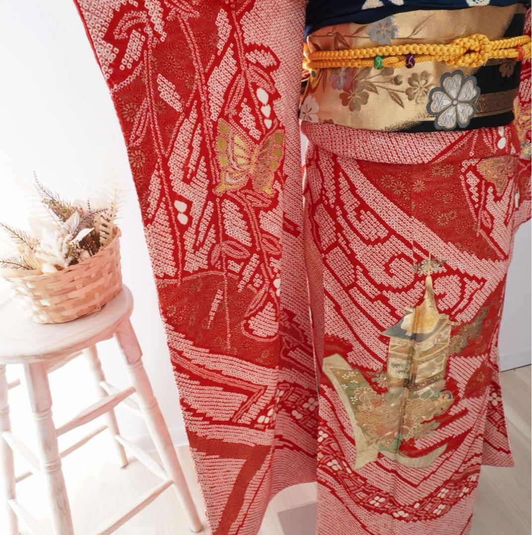 振袖　フルセット　5点セット381F すべて正絹