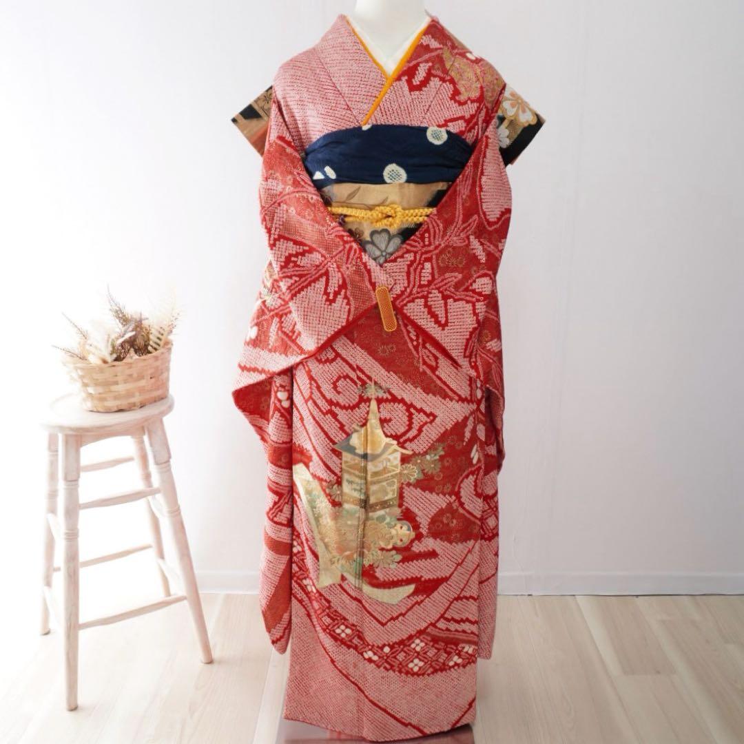 振袖　フルセット　5点セット381F すべて正絹