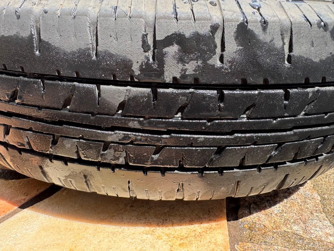 4*n様 14インチ ホワイト 5スポークホイール タイヤ付き4本セット