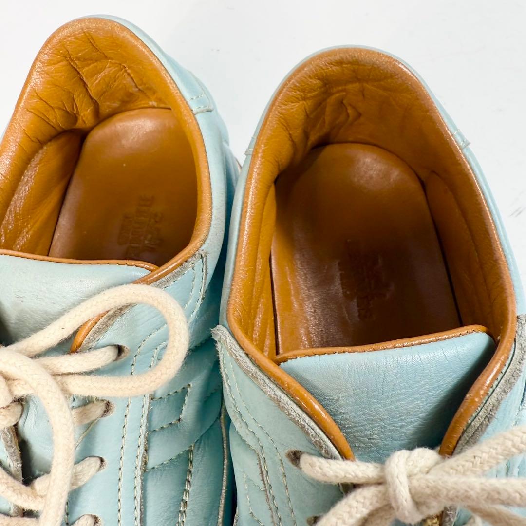 【美品】HERMESエルメス　レザー Hロゴ クイックスニーカー　レザーシューズ