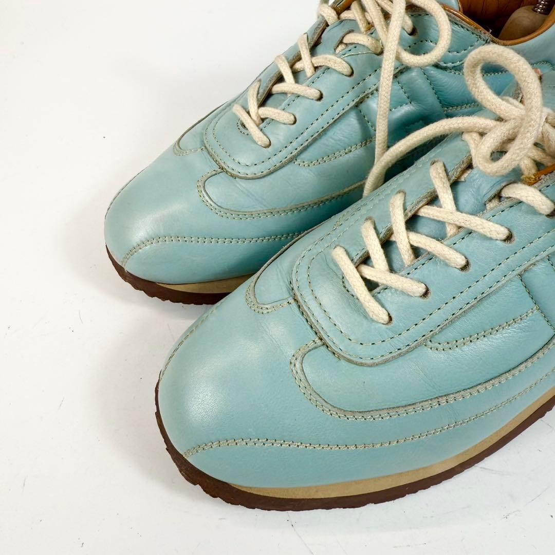 【美品】HERMESエルメス　レザー Hロゴ クイックスニーカー　レザーシューズ