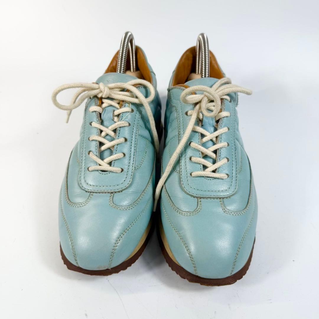 【美品】HERMESエルメス　レザー Hロゴ クイックスニーカー　レザーシューズ