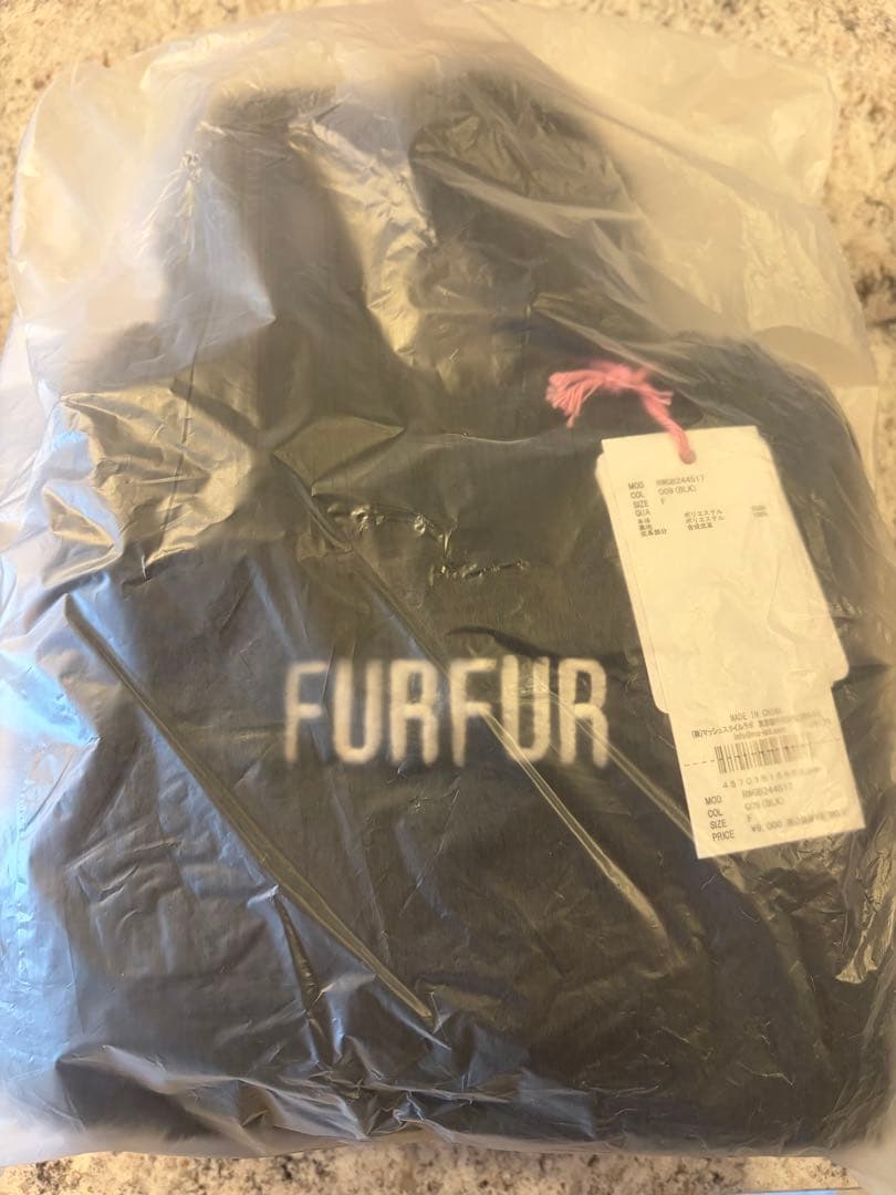 FURFUR　エコファートートバッグ　BLK ブラック