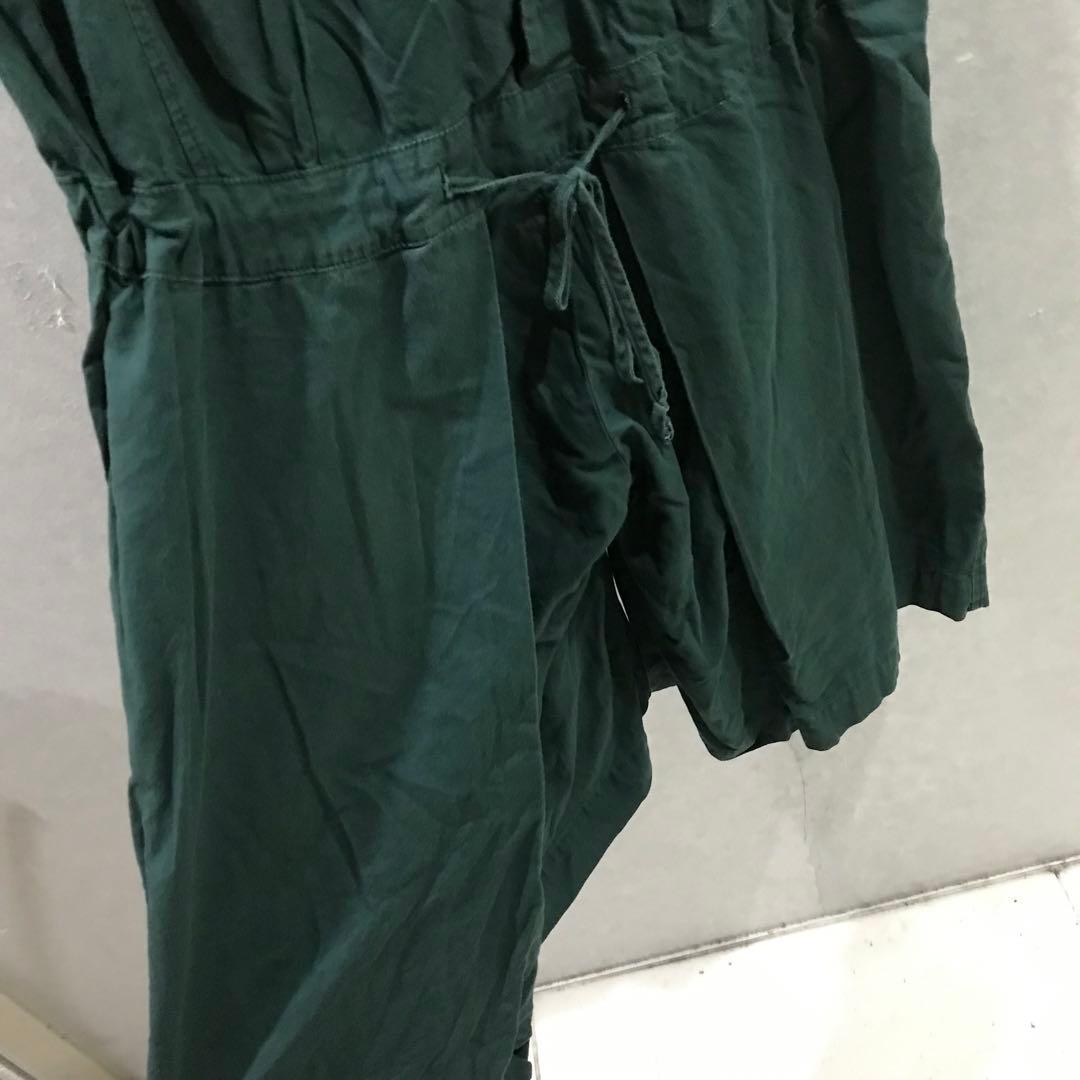 KAPITAL キャピタル ノースリーブ オールインワン ワイド 緑 XS