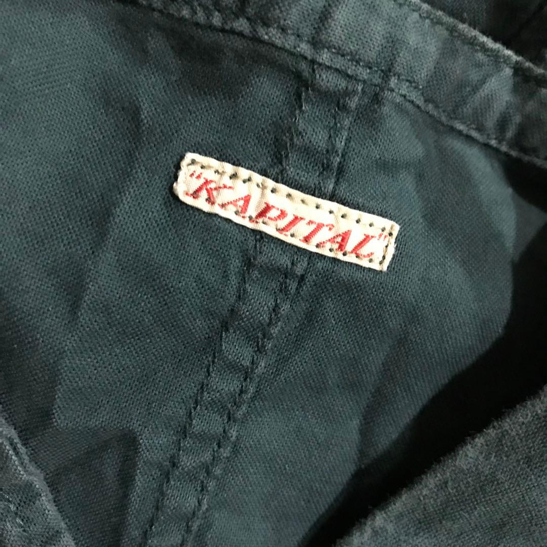 KAPITAL キャピタル ノースリーブ オールインワン ワイド 緑 XS