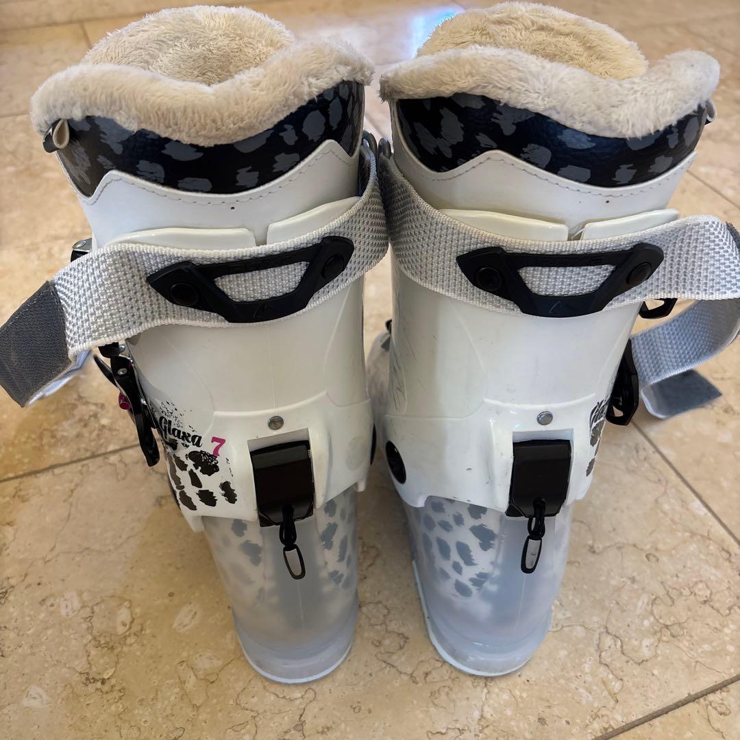 140 女子　スキー板&ストック&イタリア製 23.5 ブーツ3点セット