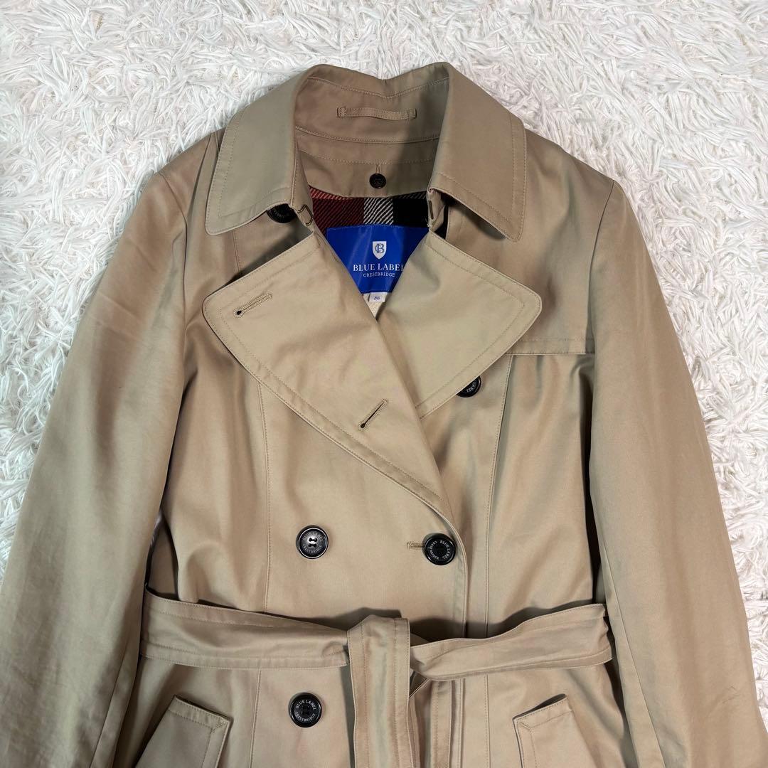 未使用級✨ブルーレーベルクレストブリッジ トレンチコート 2way CBチェック