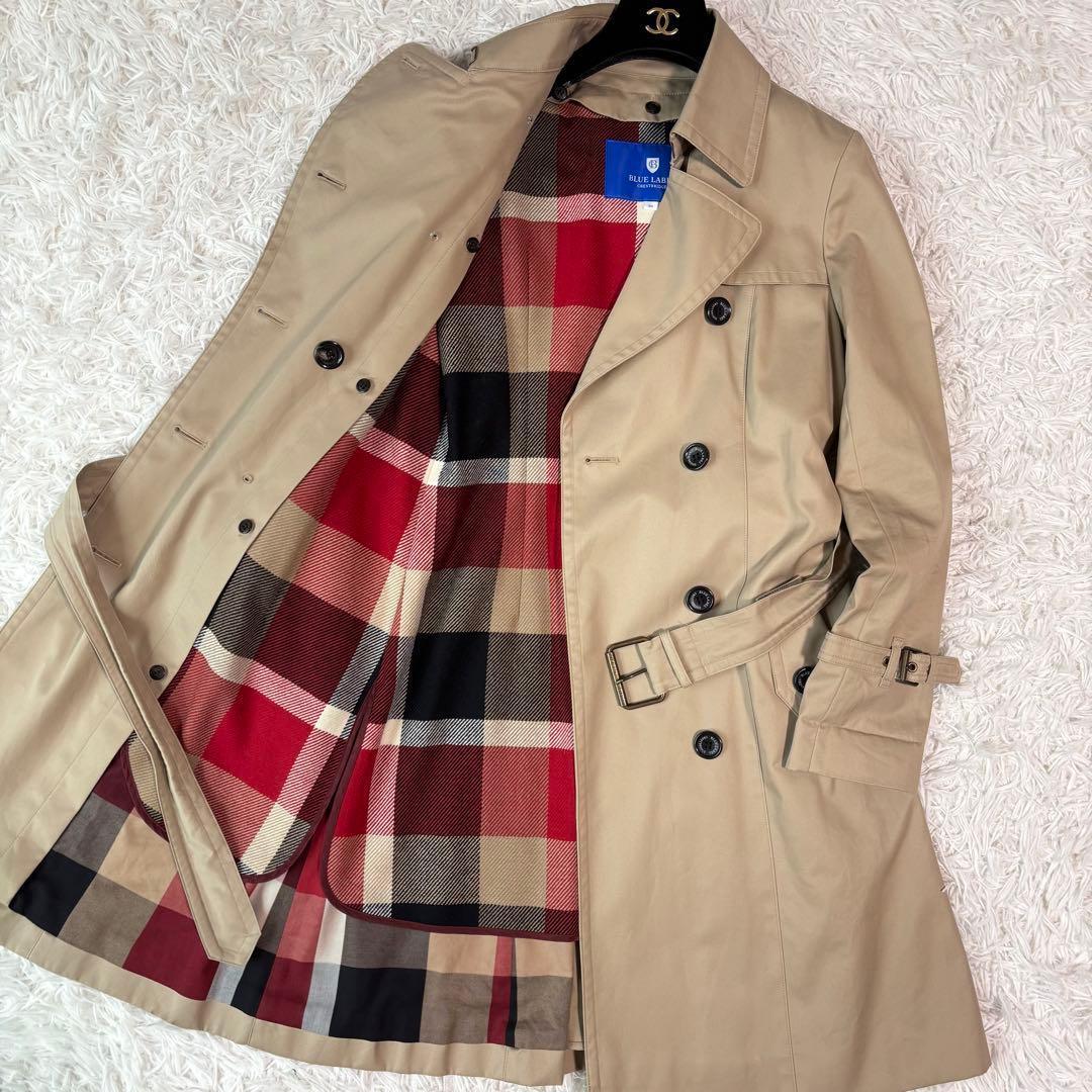 未使用級✨ブルーレーベルクレストブリッジ トレンチコート 2way CBチェック