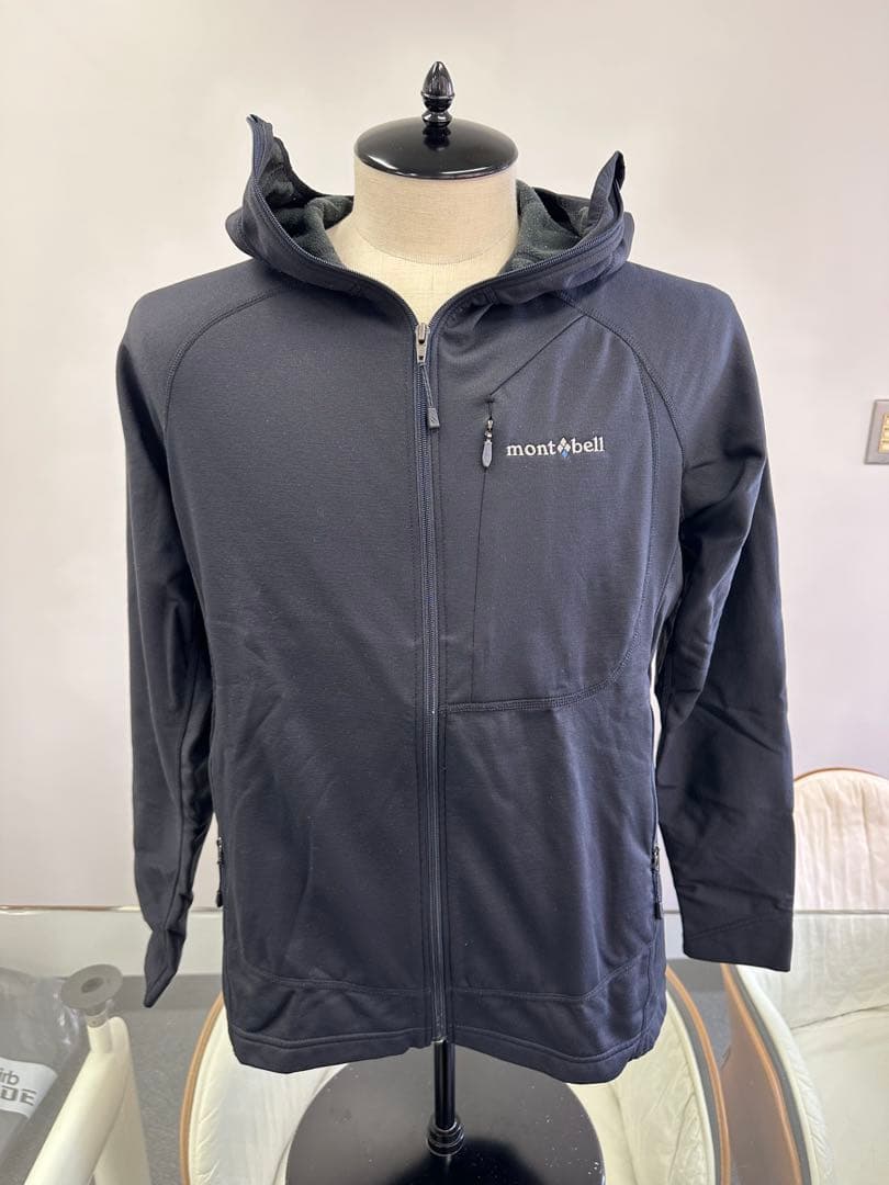 mont-bell モンベル 裏起毛ジャージ上下セット 黒