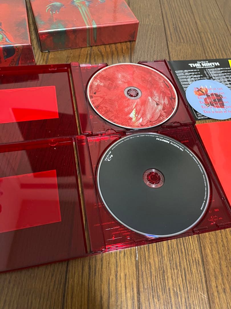 the GazettE NINTH 完全生産限定盤 CD、DVD、ステッカー2枚