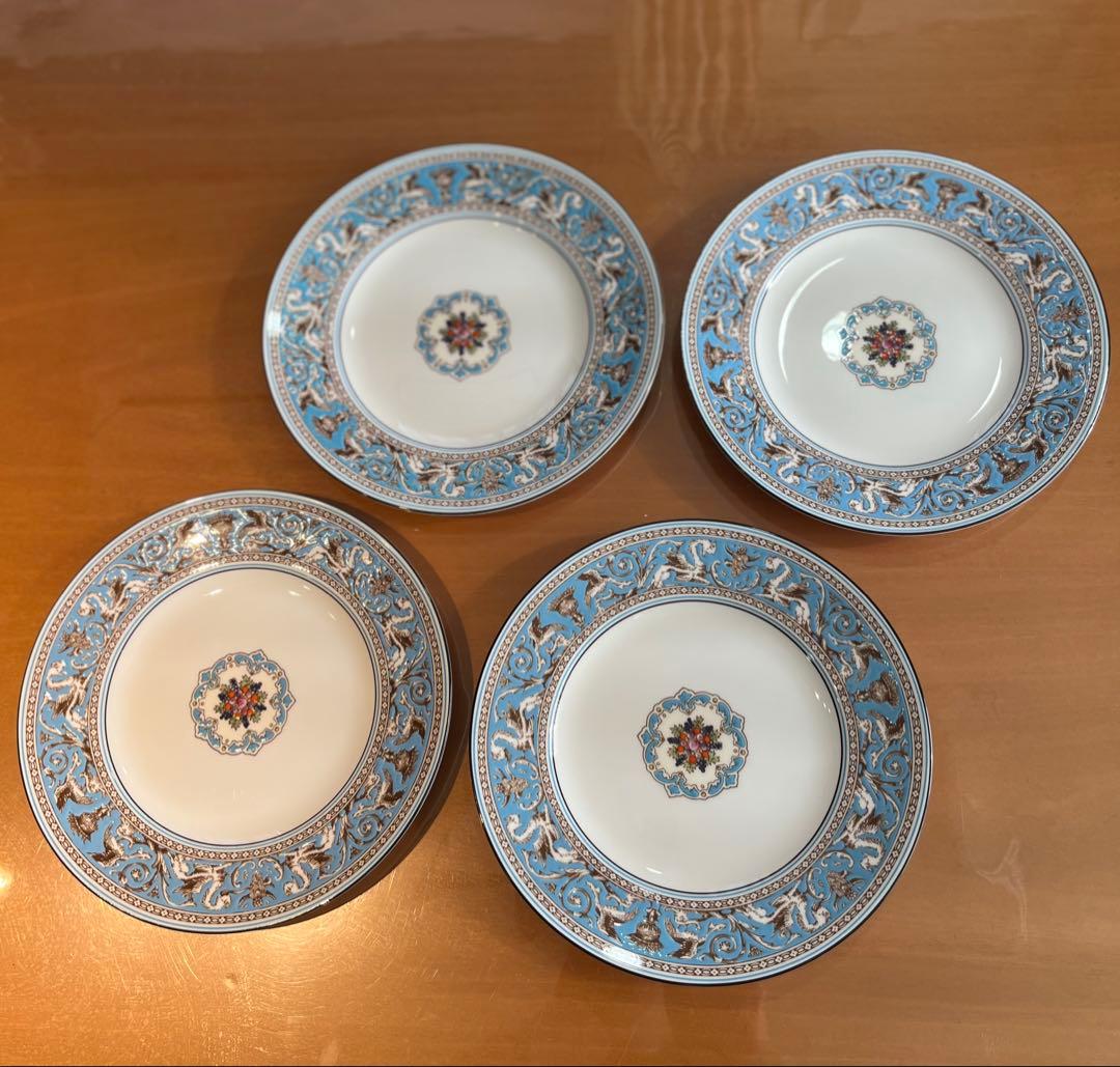 wedge wood フローレンターコイズ 21cmプレート4枚セット