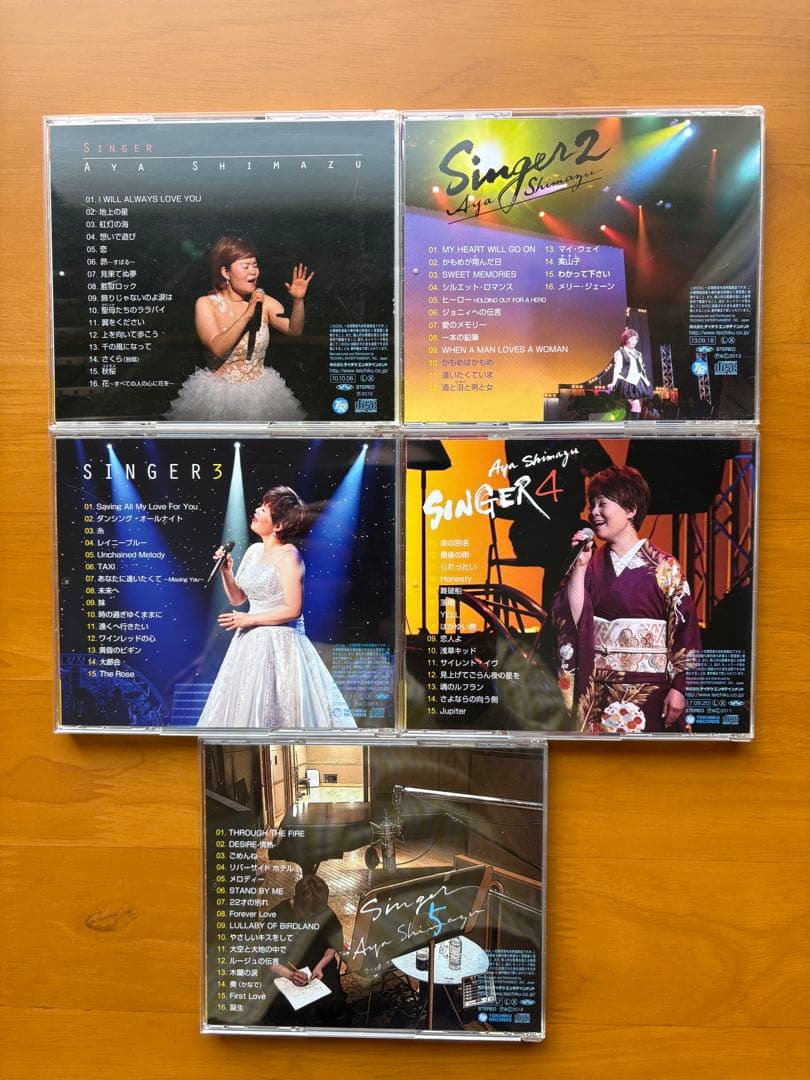 島津亜矢 Singer1〜5